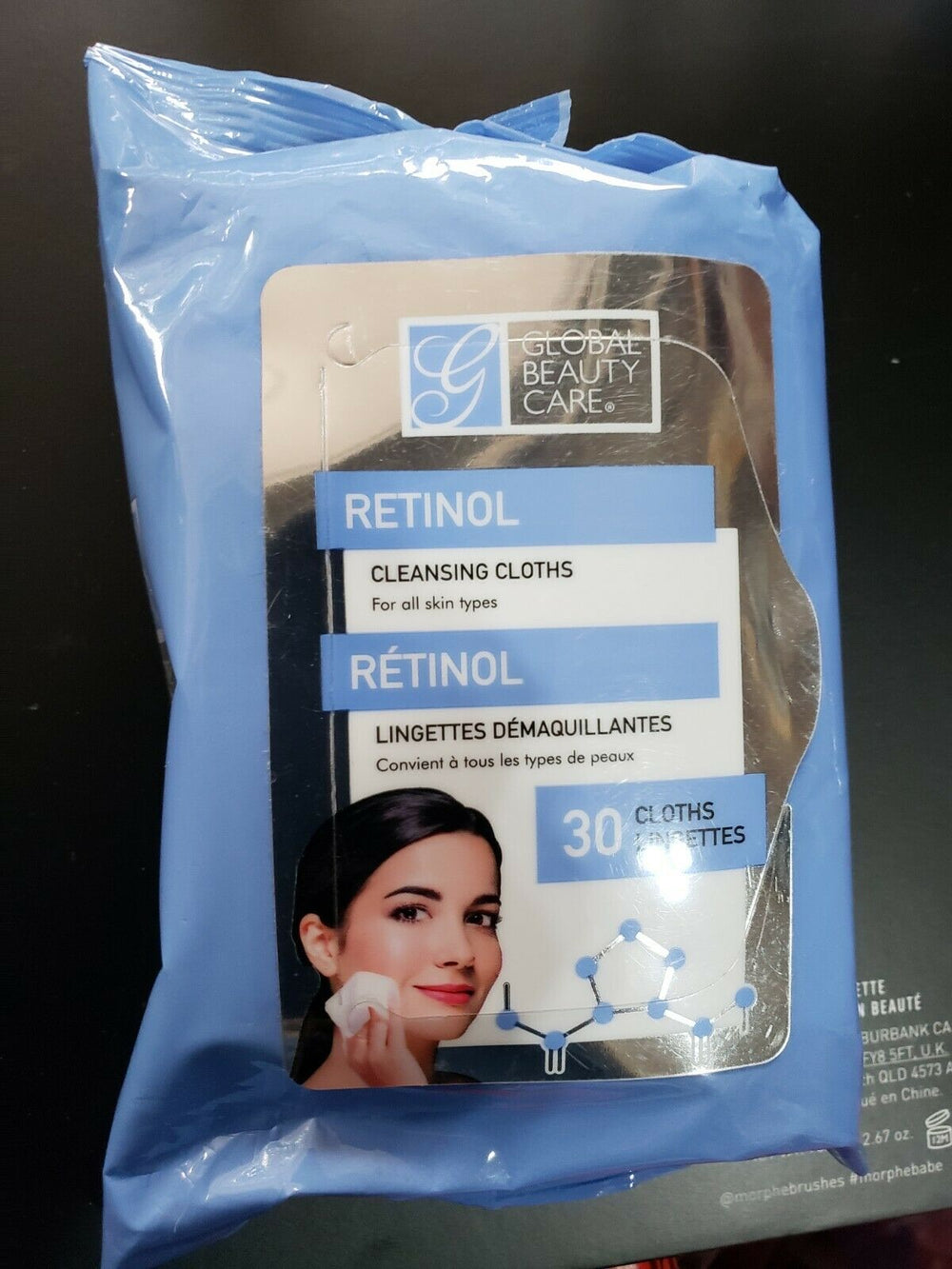 global beauty care retinol wipes 30ct