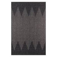 2'x3' Zig Zag Loomed Accent Rug Charcoal - Momeni