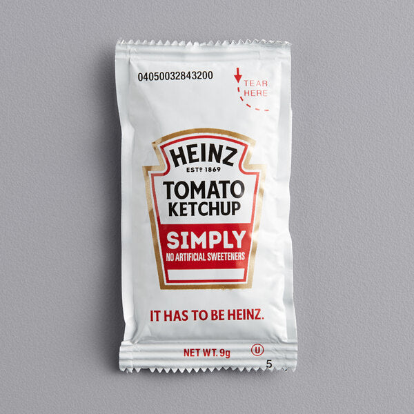 HEINZ Ketchup Simply Packet * ERROR * * Rare *