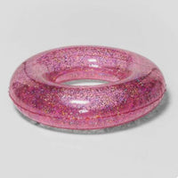 
              Inflatable Pool Float Tube, Transparent Swimming Ring , Pink(22.8cm x91.4cm) Ages 8+
            