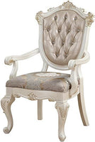 
              Dining Chair Rose Gold PU & Pearl White
            