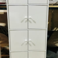 5 Double portes Etagere - Bk, Mh, Ch, Wh Or Grey [60 x 40 x 172 cm]