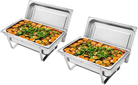 
              Ktaxon Chafing Dishes Set, 8 Quart Rectangular
            