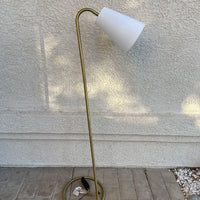 
              Metal Tube Leaning Floor Lamp Brass - Threshold™ Designed With Studio Mcgee MCI
            