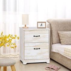 Devaise 2 drawer wood nightstand / 15mm aok