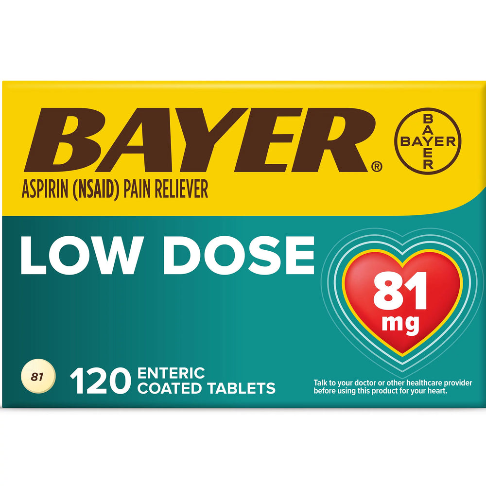 Bayer Aspirin Regimen Pain Reliever - 120 Count DLC: Janv/2024