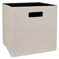 
              13" Fabric Cube Storage Bin Off-White - Threshold™
            
