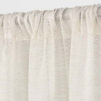 84"x54" Sheer Curtain Panel Natural Linen - Threshold