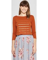 Women's Striped 3/4 Sleeve