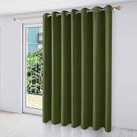 254cm x 213cm Kenneth Extra Wide Blackout Grommet Top Door Curtain Panel Green - Sun Zero