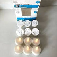 12ct Twist-Flame LED Tealight Candles White - Room Essentialsa