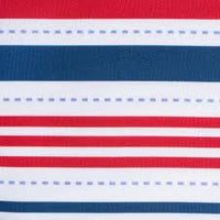 108"x14" Patriotic Stripe Table Runner Blue/Red - Design Imports