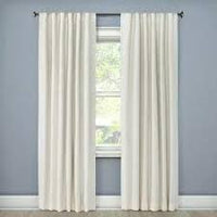 
              127cm x 213cm Edalene Blackout Curtain Panel Almond Cream Two Panel
            