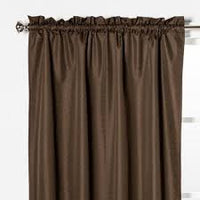
              107cm x 213cm Braxton Blackout Window Curtain Panel Espresso Brown - Eclipse One Panel
            
