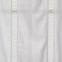
              95"x42" Lace Trim Light Filtering Window Curtain Panel Sour Cream - Opalhousea
            