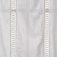 95"x42" Lace Trim Light Filtering Window Curtain Panel Sour Cream - Opalhousea
