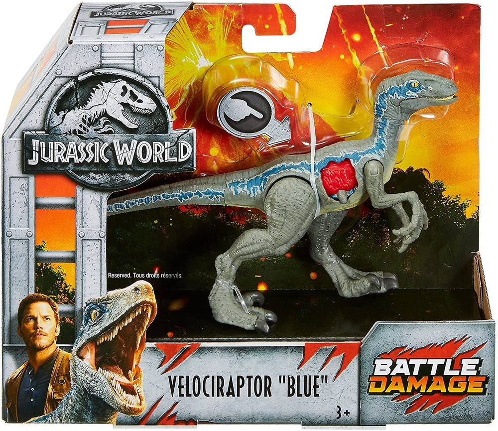 Jurassic World Battle Damage Velociraptor 