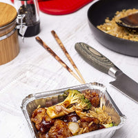 Lot de 2 POÊLES ALUMINIUM        /        Sc Alum 2 1/4 Lb Pan W Lid 2/24 Ct