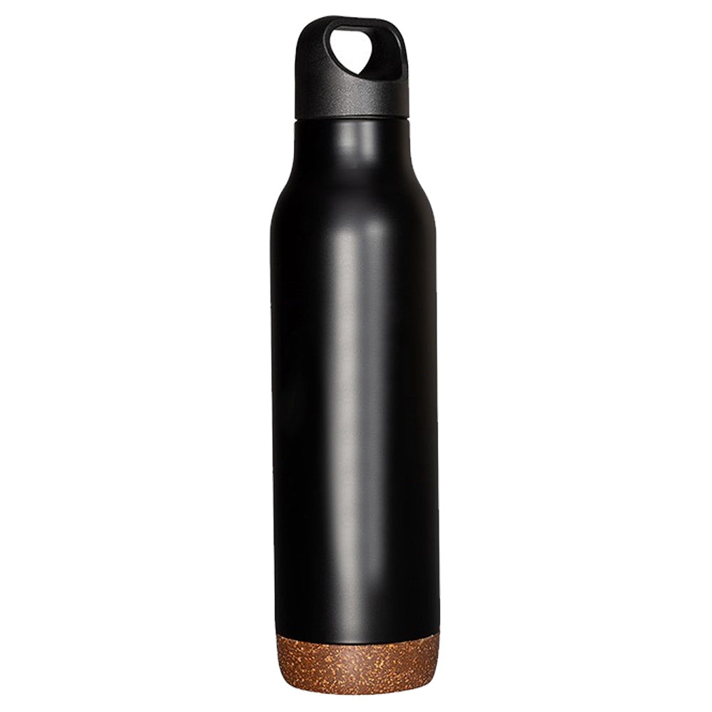 20 oz (591 ml). Stainless Steel Water Bottles with Cork Base