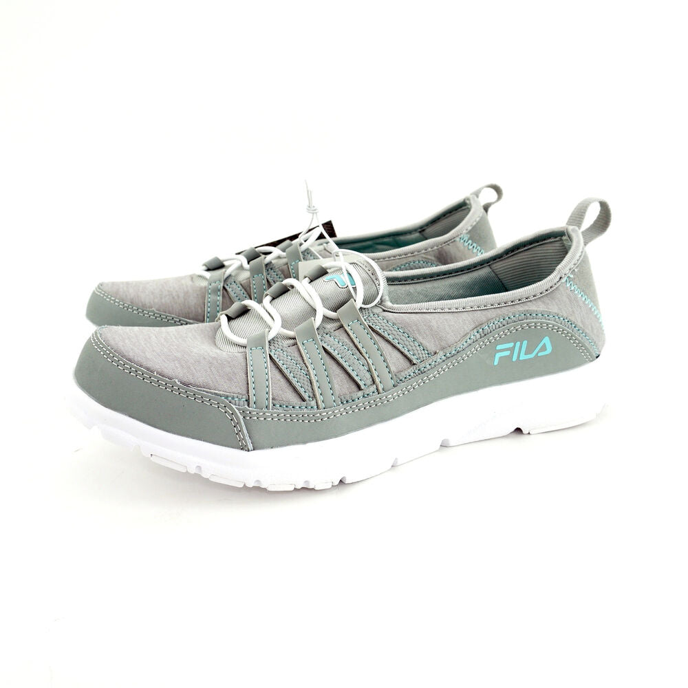 Fila Women's (sz 7) Memory Pilota Foam Slip Sneaker - Grey/White
