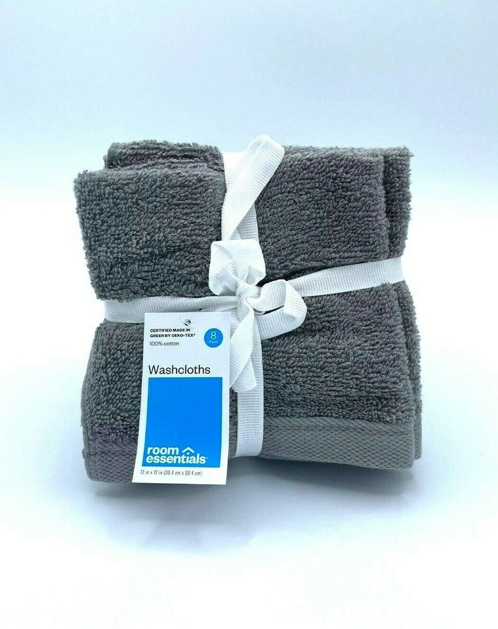 8pk Washcloth Set Gray - Room Essentials™ (Please be advised that sets may be missing pieces or otherwise incomplete.)