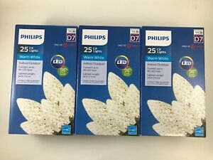 Philips 25ct LED Christmas Faceted C9 String Lights Warm
