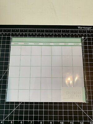 Calender List Pad 2020