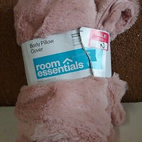 Plush Body Pillow Cover Pink - Room Essentials™