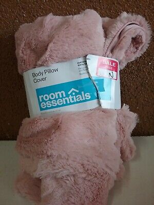 Plush Body Pillow Cover Pink - Room Essentials™
