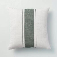 18" x 18" Bold Center Stripe Throw Pillow Green - Hearth & Hand with Magnolia