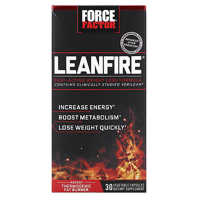 LeanFire, Fast-Acting Weight Loss Formula, 30 Vegetable Capsules