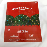 150ct 4' x 6' Incandescent Mini Net Lights with Green Wire Clear - Wondershop™