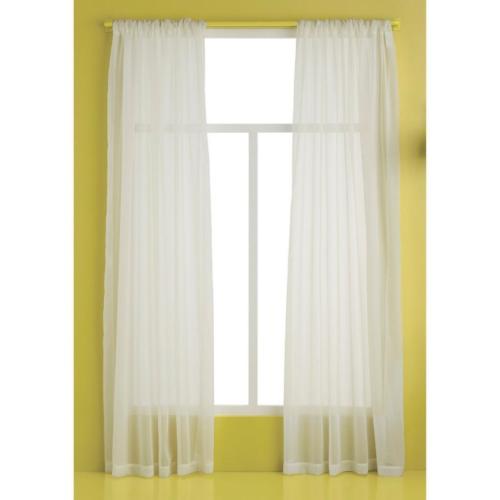 Room Essentials Sheer White Curtain Panel 60