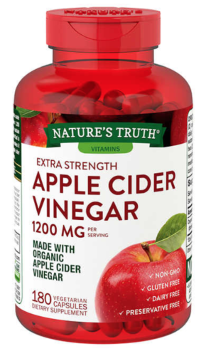 Nature's Truth 180ct Apple Cider Vinegar 1200 mg.DLC:10/27