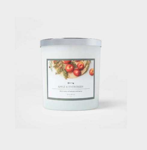 20oz Core 3-Wick Jar Apple and Evergreen Candle - Threshold™