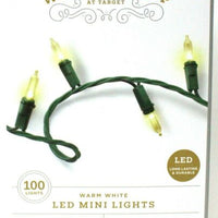 100ct Christmas LED Mini String Lights with White Wire - Wondershop™
