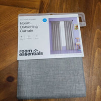 Curtain Panel Room Essentials Light Blocking 42 X 84" Charcoal Gray Solid