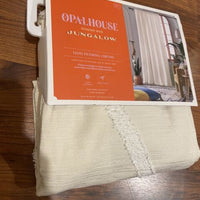 84"x50" Sunburst Light Filtering Curtain Panel Ivory - Opalhouse™ designed with Jungalow™