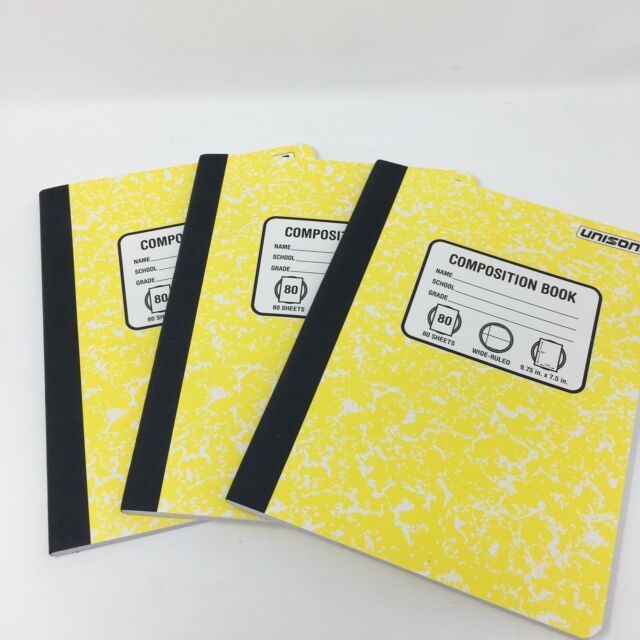 Wide Ruled Composition Notebook (Colors May Vary) - Unison
