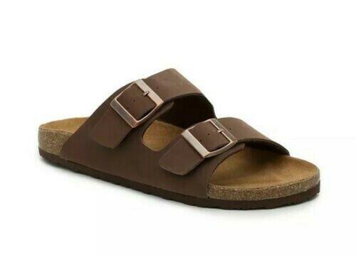 blake mckay phaelen leather slide sandals brown men's 12M