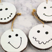 Ornaments Felt Snowman & Snowflake - Bullseye's Pl