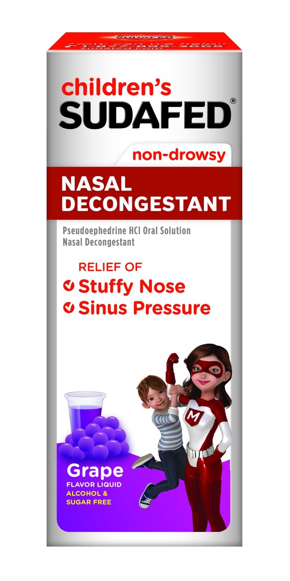 Children's Sudafed, Nasal Decongestant - 4 Oz/ 118 mL