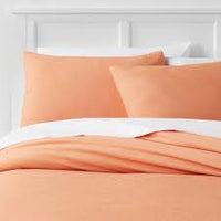 2pc Twin/Twin Extra Long Easy-Care Duvet Cover & Sham Set Light Orange - Room Essentialsa