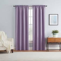 
              107cm x 160cm Braxton Blackout Window Curtain Panel Lilac - Eclipse Two Panel
            