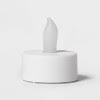 12ct Twist-Flame LED Tealight Candles White - Room Essentialsa