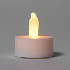 12ct Twist-Flame LED Tealight Candles White - Room Essentialsa