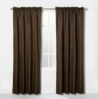 
              107cm x 213cm Braxton Blackout Window Curtain Panel Espresso Brown - Eclipse One Panel
            