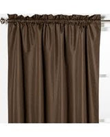 
              107cm x 213cm Braxton Blackout Window Curtain Panel Espresso Brown - Eclipse One Panel
            