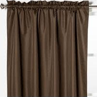 107cm x 213cm Braxton Blackout Window Curtain Panel Espresso Brown - Eclipse One Panel