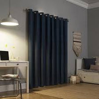 
              127cm x 160cm Duran Thermal Insulated 100% Blackout Grommet Top Curtain Panel Navy Blue - Sun Zero
            
